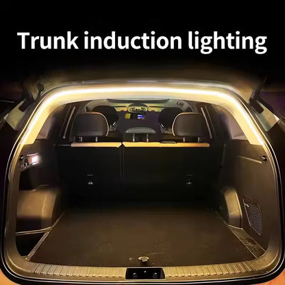 Car High Brightness Trunk Lighting Ambient Light Interior Decoration LED Wiring Free Automatic Sensing Tailgate Light Strip